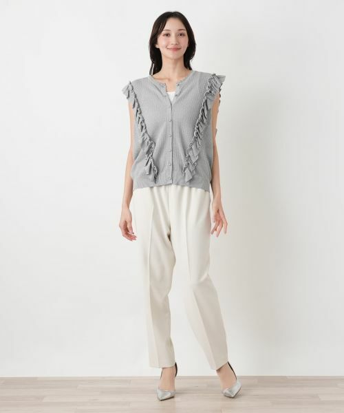 Leilian PLUS HOUSE / レリアンプラスハウス テーラードジャケット | フリルニットベスト【NEMIKA】 | 詳細4