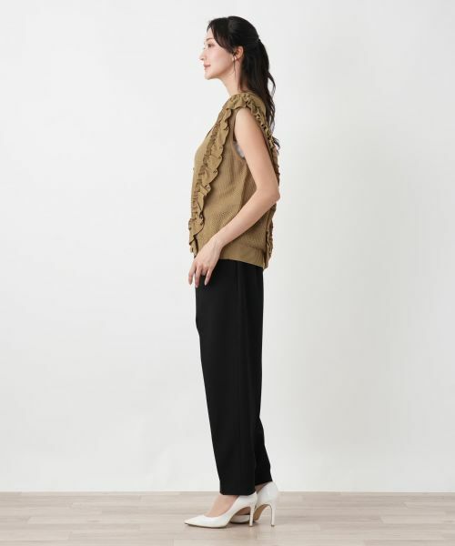 Leilian PLUS HOUSE / レリアンプラスハウス テーラードジャケット | フリルニットベスト【NEMIKA】 | 詳細8