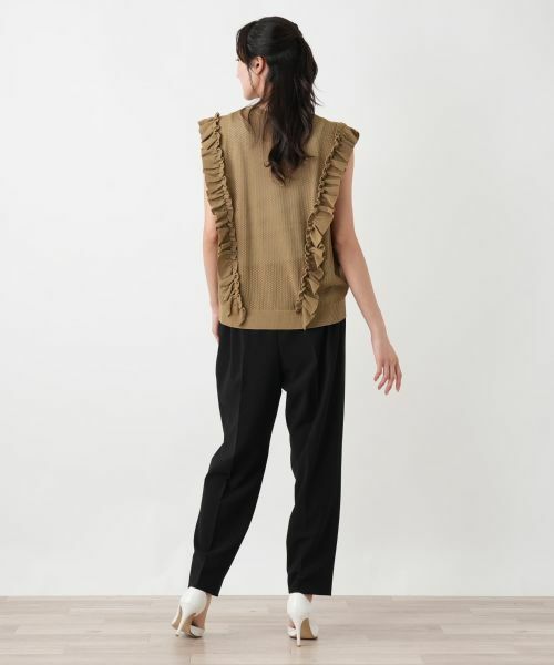 Leilian PLUS HOUSE / レリアンプラスハウス テーラードジャケット | フリルニットベスト【NEMIKA】 | 詳細9