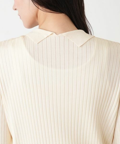 Leilian PLUS HOUSE / レリアンプラスハウス ニット・セーター | 襟付きリブニット【BOURGE】 | 詳細14