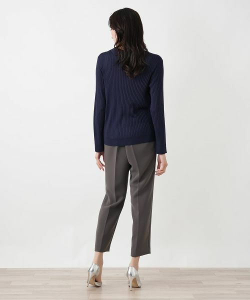 Leilian PLUS HOUSE / レリアンプラスハウス ニット・セーター | 襟付きリブニット【BOURGE】 | 詳細6