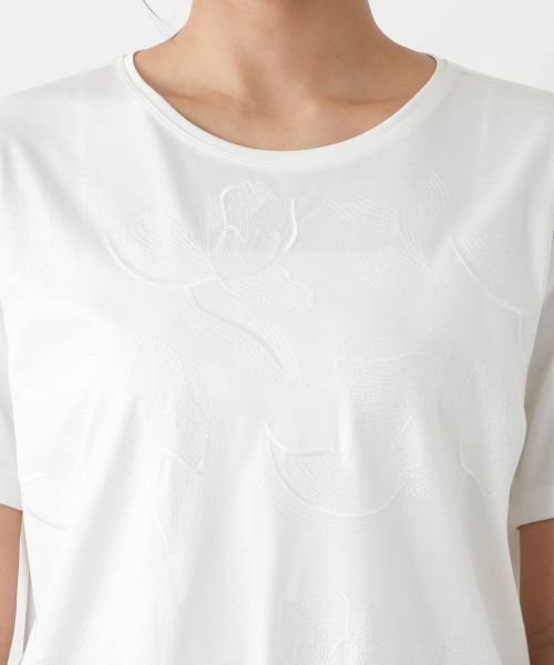 Leilian PLUS HOUSE / レリアンプラスハウス Tシャツ | 花柄カットソー【ROCHAS Premiere】 | 詳細10