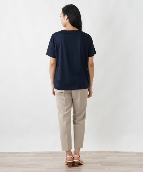 Leilian PLUS HOUSE / レリアンプラスハウス Tシャツ | 花柄カットソー【ROCHAS Premiere】 | 詳細3