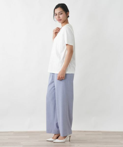 Leilian PLUS HOUSE / レリアンプラスハウス Tシャツ | 花柄カットソー【ROCHAS Premiere】 | 詳細5