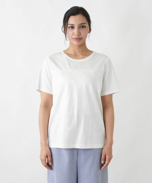 Leilian PLUS HOUSE / レリアンプラスハウス Tシャツ | 花柄カットソー【ROCHAS Premiere】 | 詳細7