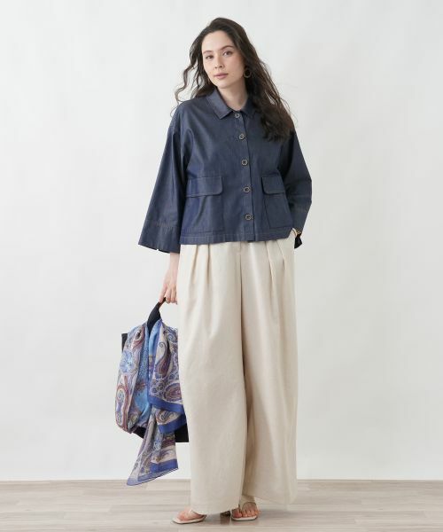 Leilian PLUS HOUSE / レリアンプラスハウス シャツ・ブラウス | ワイドスリーブジャケット風ブラウス | 詳細3