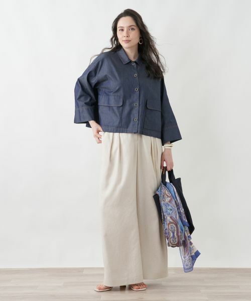 Leilian PLUS HOUSE / レリアンプラスハウス シャツ・ブラウス | ワイドスリーブジャケット風ブラウス | 詳細4