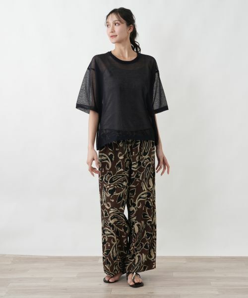 Leilian PLUS HOUSE / レリアンプラスハウス Tシャツ | プルオーバー【プラス企画】 | 詳細1