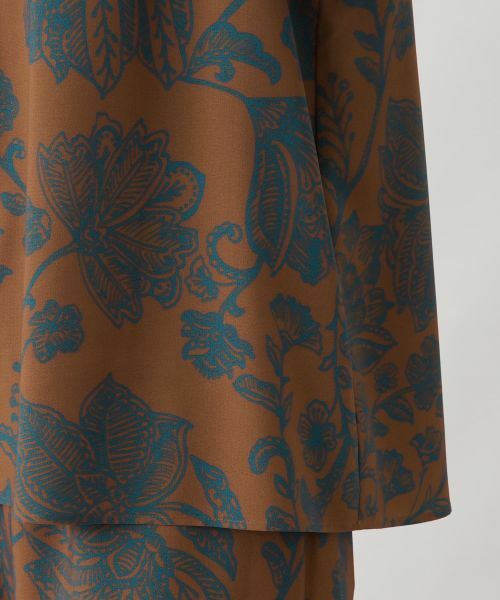 Leilian PLUS HOUSE / レリアンプラスハウス シャツ・ブラウス | ボタニカルプリントギャザーブラウス【プラス企画】 | 詳細10