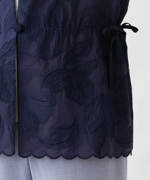 Leilian PLUS HOUSE / レリアンプラスハウス テーラードジャケット | 刺繍ノーカラージャケット【ROCHAS Premiere】 | 詳細11