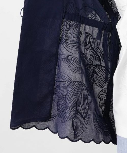 Leilian PLUS HOUSE / レリアンプラスハウス テーラードジャケット | 刺繍ノーカラージャケット【ROCHAS Premiere】 | 詳細14