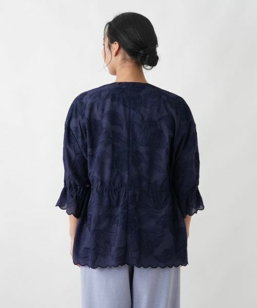 Leilian PLUS HOUSE / レリアンプラスハウス テーラードジャケット | 刺繍ノーカラージャケット【ROCHAS Premiere】 | 詳細6