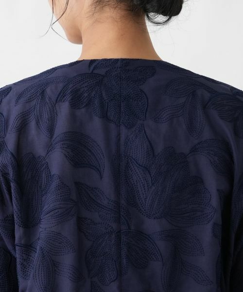 Leilian PLUS HOUSE / レリアンプラスハウス テーラードジャケット | 刺繍ノーカラージャケット【ROCHAS Premiere】 | 詳細8