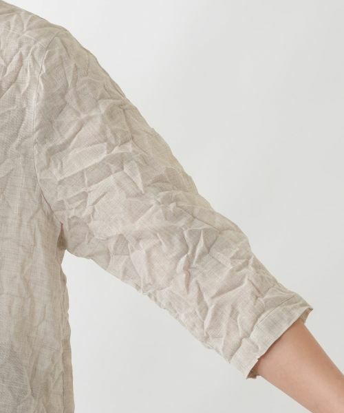 Leilian PLUS HOUSE / レリアンプラスハウス シャツ・ブラウス | 楊柳風バンドカラーシャツ【ROCHAS Premiere】 | 詳細12