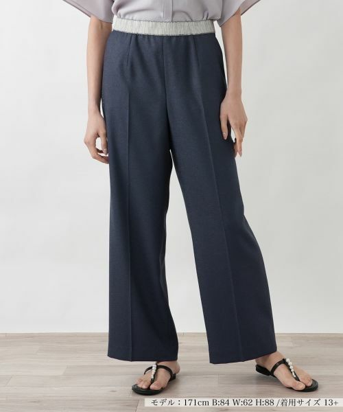 Leilian PLUS HOUSE / レリアンプラスハウス その他パンツ | パンツ【ROCHAS Premiere】（ネイビー）