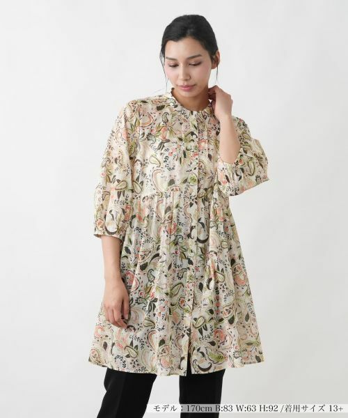 Leilian PLUS HOUSE / レリアンプラスハウス シャツ・ブラウス | ブラウス【プラス企画】（グリーン）