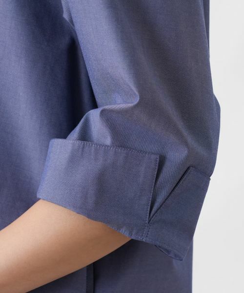 Leilian PLUS HOUSE / レリアンプラスハウス ドレス | スリットカフスシャツワンピース【プラス企画】 | 詳細10