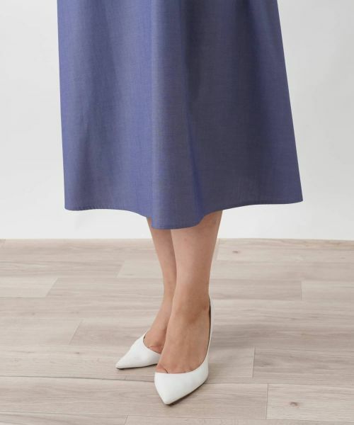 Leilian PLUS HOUSE / レリアンプラスハウス ドレス | スリットカフスシャツワンピース【プラス企画】 | 詳細11