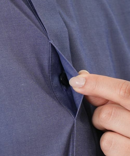 Leilian PLUS HOUSE / レリアンプラスハウス ドレス | スリットカフスシャツワンピース【プラス企画】 | 詳細12