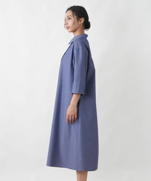 Leilian PLUS HOUSE / レリアンプラスハウス ドレス | スリットカフスシャツワンピース【プラス企画】 | 詳細5