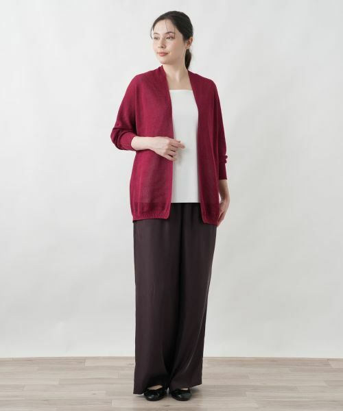 Leilian PLUS HOUSE / レリアンプラスハウス カーディガン・ボレロ | オープンフロントカーディガン | 詳細1