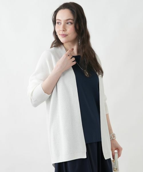 Leilian PLUS HOUSE / レリアンプラスハウス カーディガン・ボレロ | オープンフロントカーディガン | 詳細13