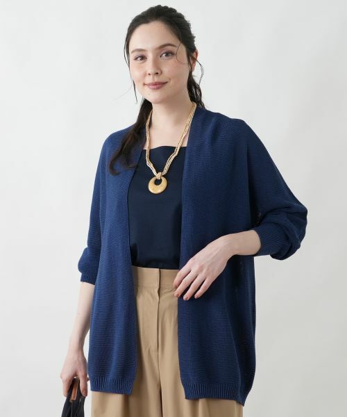 Leilian PLUS HOUSE / レリアンプラスハウス カーディガン・ボレロ | オープンフロントカーディガン | 詳細5