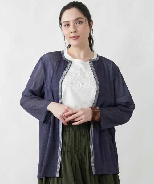 Leilian PLUS HOUSE / レリアンプラスハウス シャツ・ブラウス | 羽織ブラウス | 詳細1