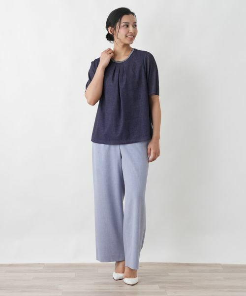 Leilian PLUS HOUSE / レリアンプラスハウス カットソー | パワーネットカットソー | 詳細1