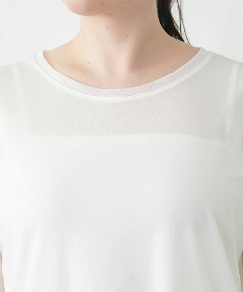 Leilian PLUS HOUSE / レリアンプラスハウス カットソー | 袖口ラッフルシアープルオーバー | 詳細14