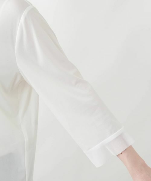 Leilian PLUS HOUSE / レリアンプラスハウス カットソー | 袖口ラッフルシアープルオーバー | 詳細16