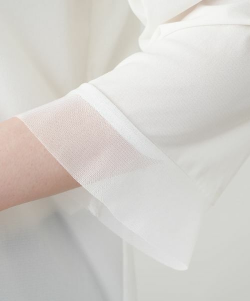 Leilian PLUS HOUSE / レリアンプラスハウス カットソー | 袖口ラッフルシアープルオーバー | 詳細18
