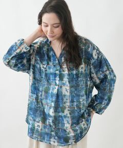 Leilian PLUS HOUSE / レリアンプラスハウス シャツ・ブラウス | フラワープリントブラウス