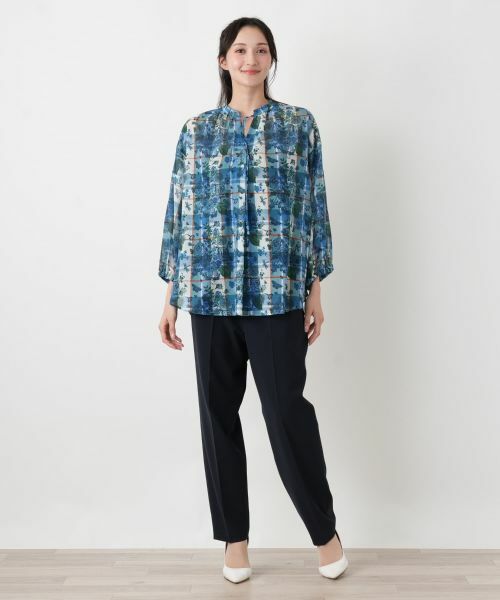 Leilian PLUS HOUSE / レリアンプラスハウス シャツ・ブラウス | フラワープリントブラウス | 詳細7