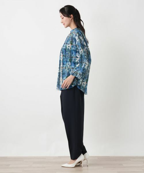 Leilian PLUS HOUSE / レリアンプラスハウス シャツ・ブラウス | フラワープリントブラウス | 詳細8