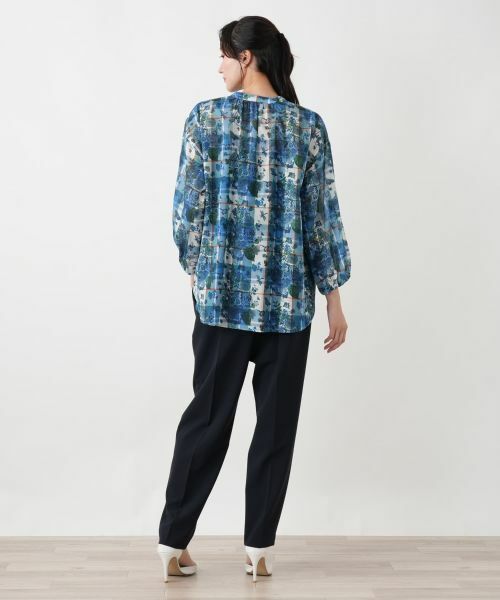 Leilian PLUS HOUSE / レリアンプラスハウス シャツ・ブラウス | フラワープリントブラウス | 詳細9