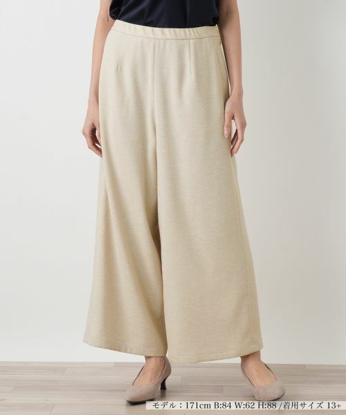Leilian PLUS HOUSE / レリアンプラスハウス その他パンツ | ワイドパンツ（ベージュ）