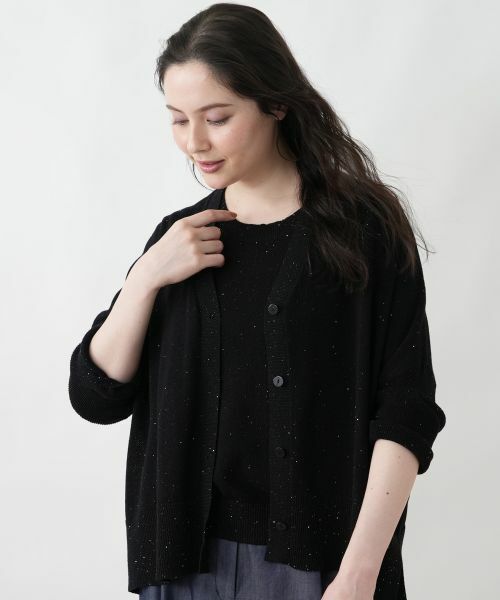 Leilian PLUS HOUSE / レリアンプラスハウス カーディガン・ボレロ | カーディガン（ブラック）