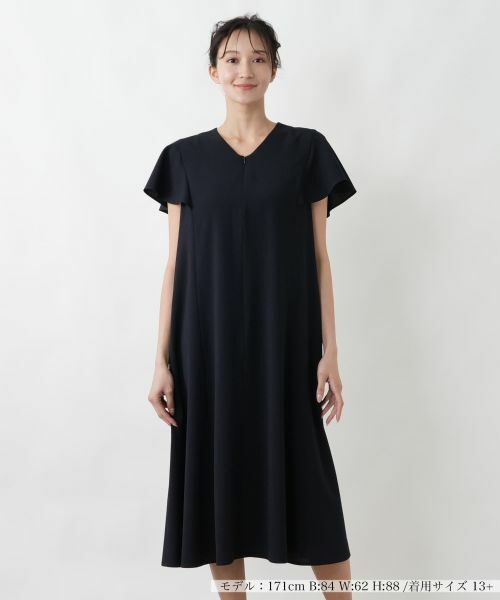 Leilian PLUS HOUSE / レリアンプラスハウス ドレス | ワンピース【BOURGE】（ネイビー）