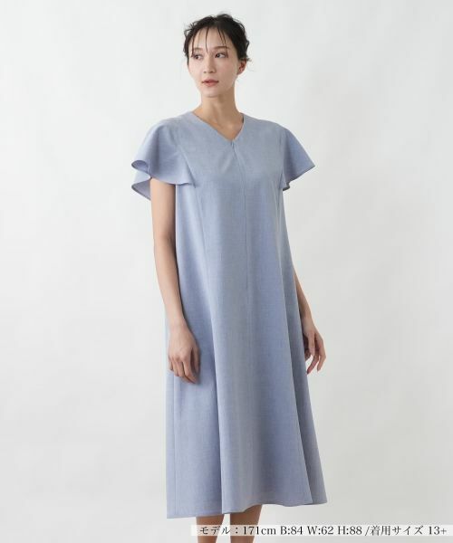 Leilian PLUS HOUSE / レリアンプラスハウス ドレス | ワンピース【BOURGE】（コバルトブルー）