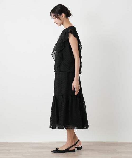 Leilian PLUS HOUSE / レリアンプラスハウス ミニ・ひざ丈スカート | フレアスカート【BOURGE】 | 詳細2