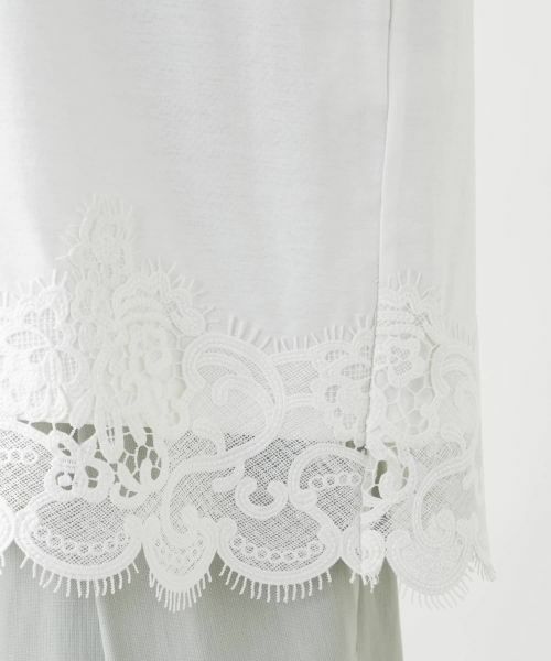Leilian PLUS HOUSE / レリアンプラスハウス カットソー | 裾レースコンビネーションカットソー【BOURGE】 | 詳細13