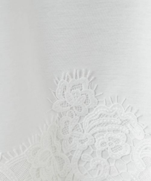 Leilian PLUS HOUSE / レリアンプラスハウス カットソー | 裾レースコンビネーションカットソー【BOURGE】 | 詳細14