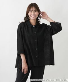 Leilian PLUS HOUSE / レリアンプラスハウス シャツ・ブラウス | 羽織ブラウス【Leilian WHITE LABEL】