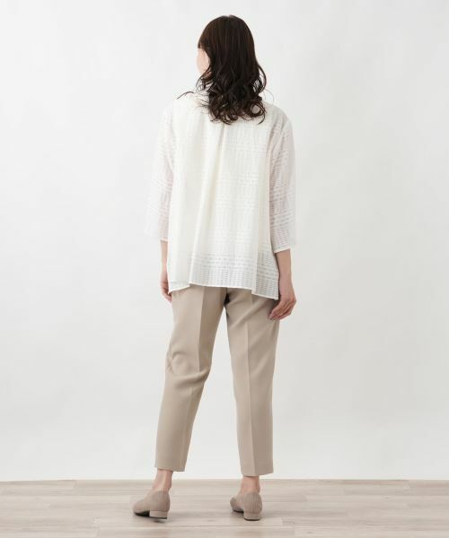 Leilian PLUS HOUSE / レリアンプラスハウス シャツ・ブラウス | 羽織ブラウス【Leilian WHITE LABEL】 | 詳細3