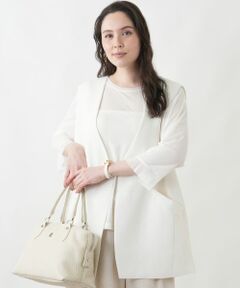 Leilian PLUS HOUSE / レリアンプラスハウス テーラードジャケット | ベスト【Leilian WHITE LABEL】