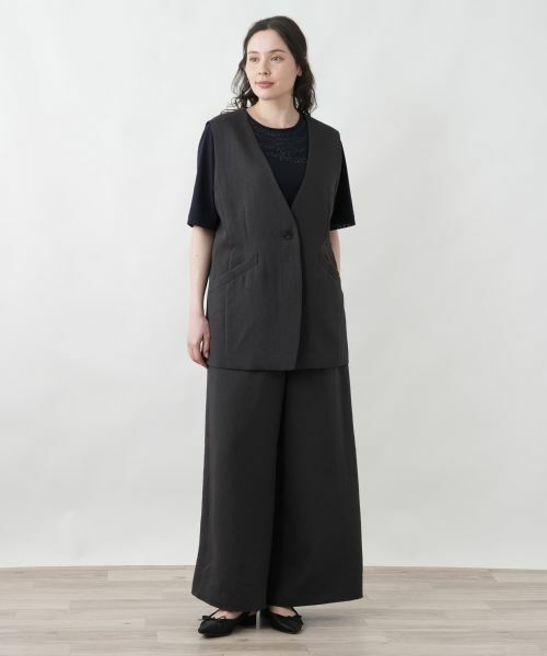 Leilian PLUS HOUSE / レリアンプラスハウス テーラードジャケット | ベスト【Leilian WHITE LABEL】 | 詳細1