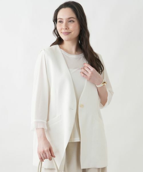 Leilian PLUS HOUSE / レリアンプラスハウス テーラードジャケット | ベスト【Leilian WHITE LABEL】 | 詳細4