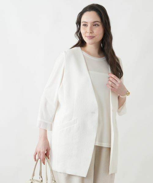Leilian PLUS HOUSE / レリアンプラスハウス テーラードジャケット | ベスト【Leilian WHITE LABEL】 | 詳細5