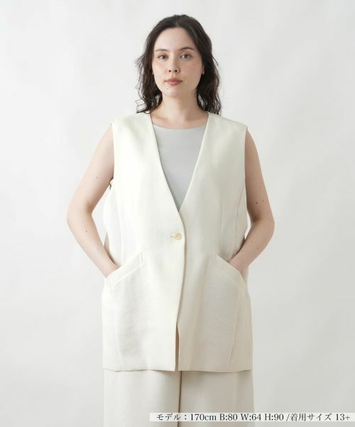 Leilian PLUS HOUSE / レリアンプラスハウス テーラードジャケット | ベスト【Leilian WHITE LABEL】 | 詳細8